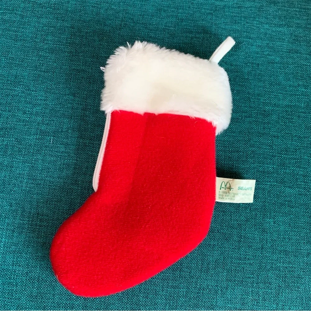 Vintage An American Tail Christmas Stocking Sears / McDonald’s toy from 1986